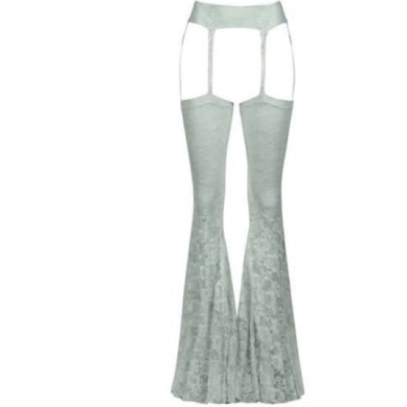 SOLD Laina rauma cloud grey lace chap pants size small - Picture 4 of 5